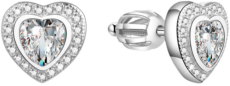 Beneto Orecchini cuore glitter AGUP1498S