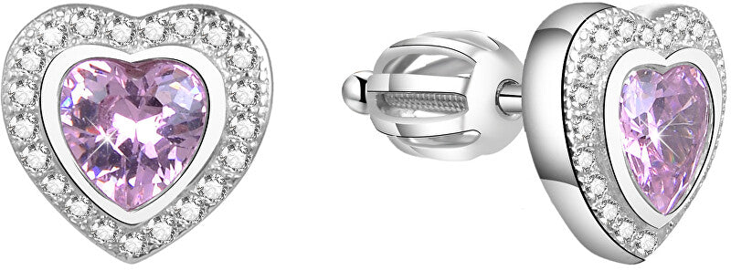 Beneto AGUP1500S Glitter Heart Örhängen