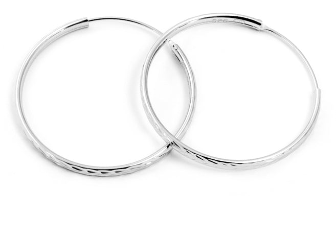 Beneto Orecchini tondi argento glitterato AGUC2099 - 35 - N