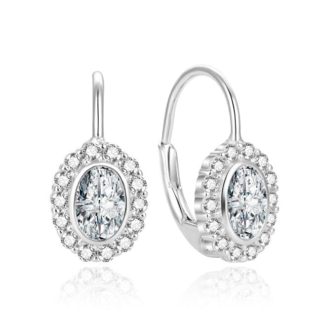 Beneto Silver Glitter Örhängen med Zirconia AGUC1808L