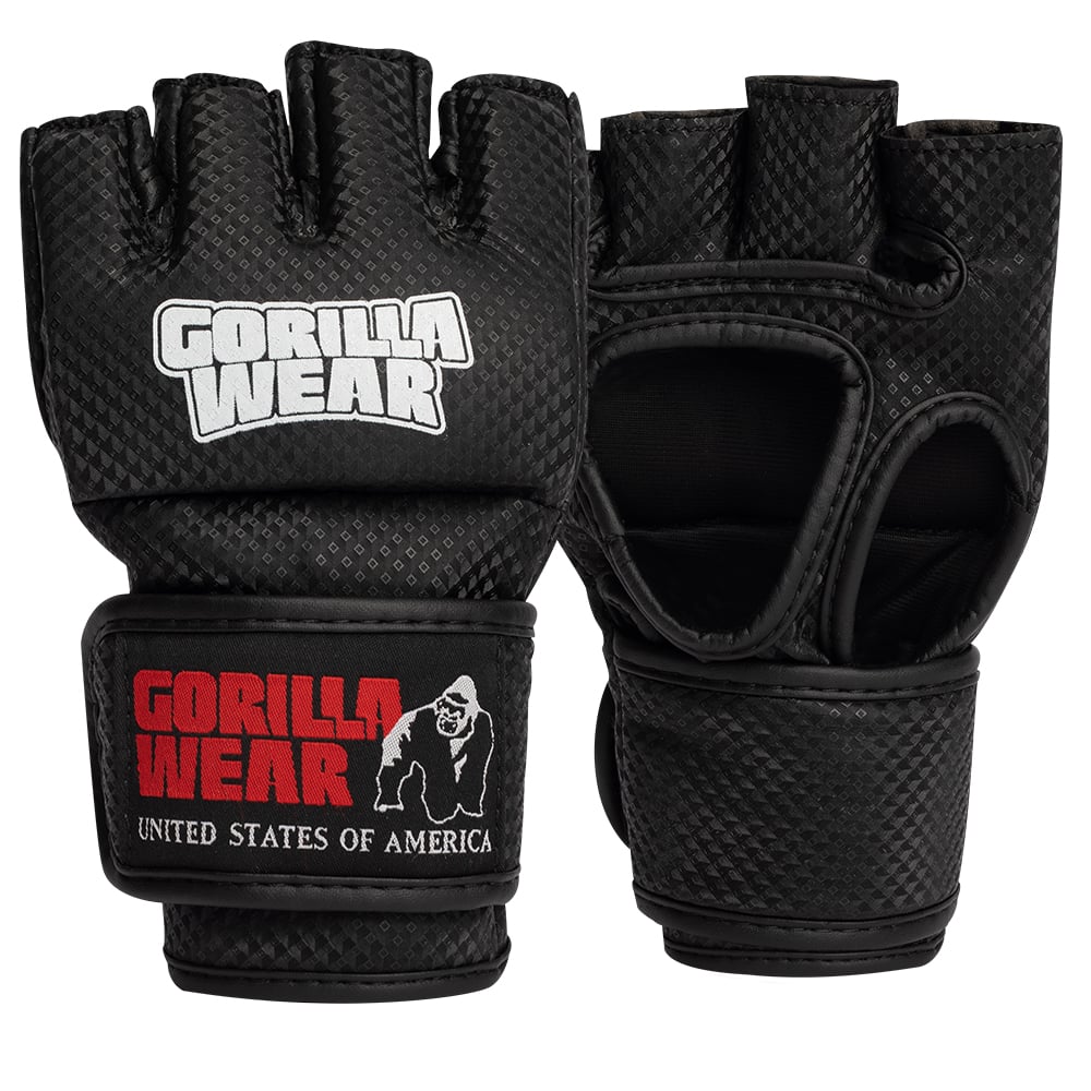 Berea MMA Gloves (Without Thumb) - Black-White - M-L