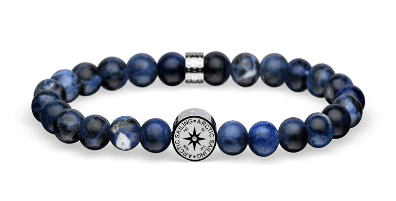 Bering Arctic Symphony Sodalite Bead Bracelet 630-71-X0 - Length: 22 cm