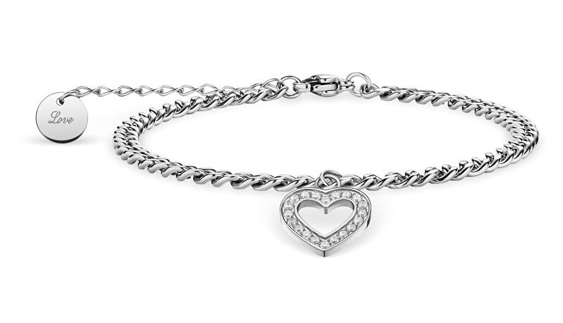 Bering Frumoasă Brățară Arctic Symphony Heart Charm 650-17-190