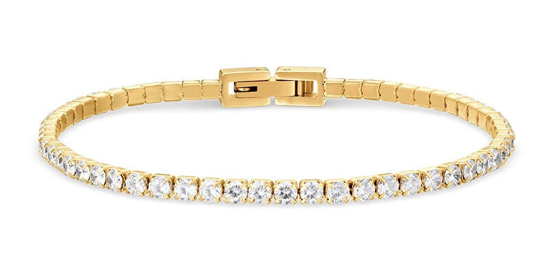 Bering Arctic Symphony Dazzling Gold Plated Bracelet with Zirconia 646-27-190