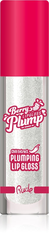 Rude Cosmetics Berry Plump Gloss à lèvres hydratant repulpant couleur perle 4 g