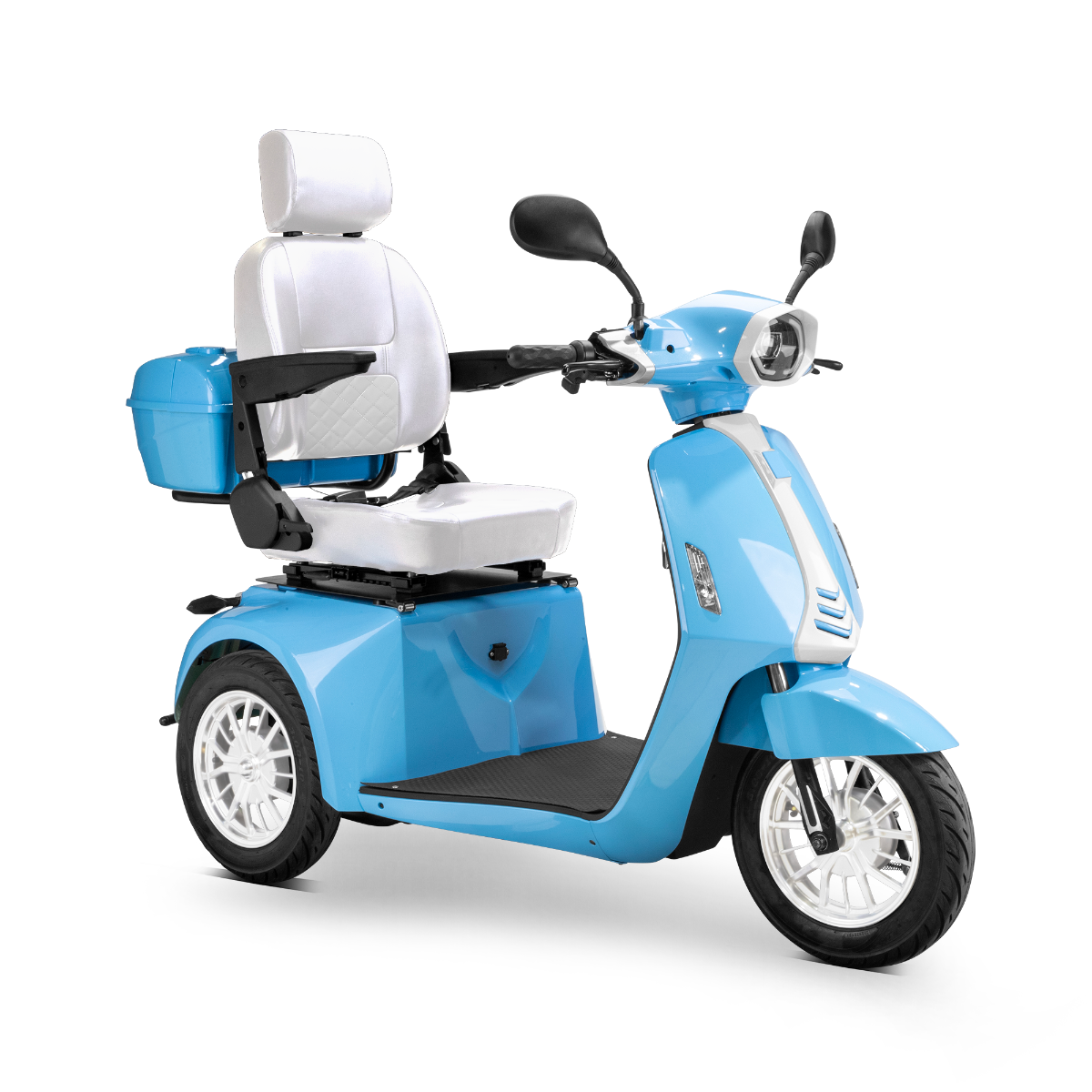 Bespoke Elite 3-Wheel Mobility Scooter, Blue & White