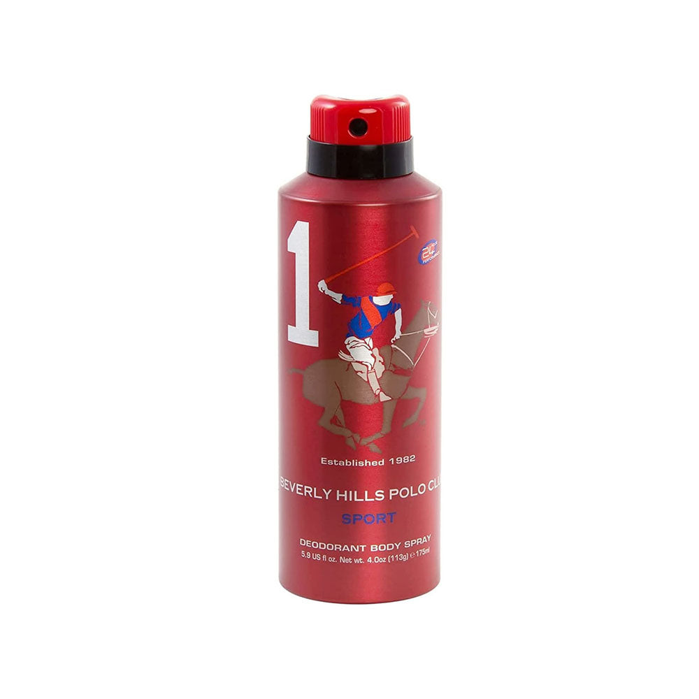 Beverly Hills Polo Club, 1982 - Sport 1, antiperspirant, deodorantspray, for menn, 175 ml
