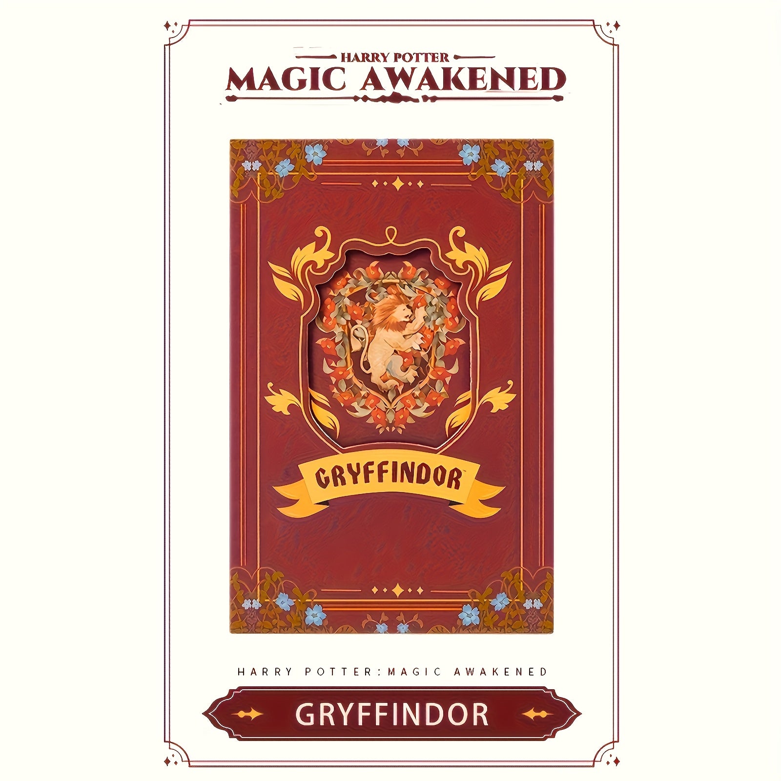 TEMU Harry Potter Notebook - Hogwarts Collection Hardcover Diary, Gryffindor, Slytherin, Ravenclaw, Hufflepuff Emblem Notebook, Book Diary, Harry