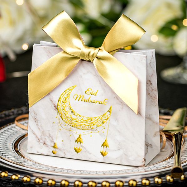 Event & Party Supplies Eid Mubarak Candy Box Set Paper Packaging Gift Bag Party Favor Muslim Islamic Ramadan Kareem Decoration