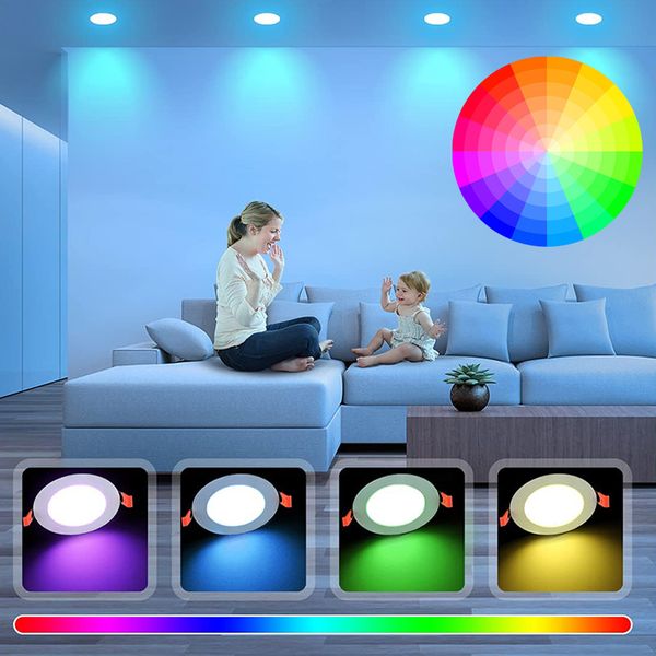 Tuya WiFi Smart LED Downlight 5W 7W 9W 15W RGB Dimming LED Ceiling Recessed Spot Light 110V 220V Work With Alexa Google Home