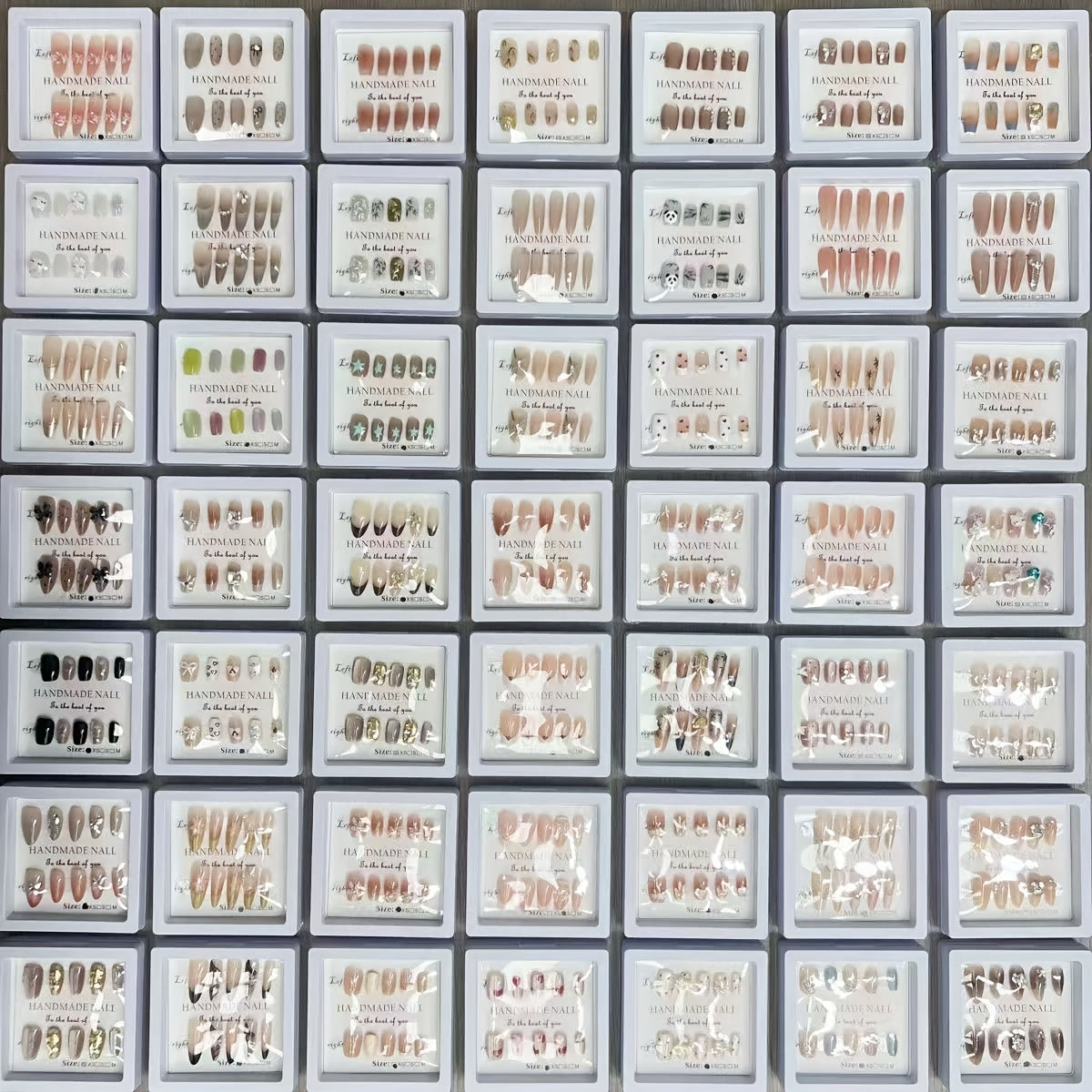 TEMU 96pcs (96 Nails & Tips-like Forms) Clear Cabinet-friendly Nail Set - Glossy Ballet Tips - Clear & Pastel Colors (pink, Blue, Purple, Black,