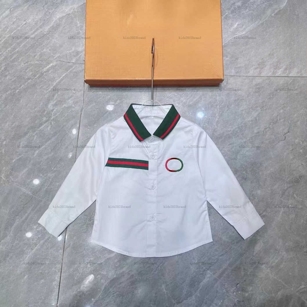New baby shirt Multiple styles of design child lapel shirt Size 70-120 CM kids designer clothes Letter printing girls boys Blouses