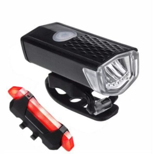 2025--Bike Bicycle Light USB LED Rechargeable Set MTB Road Bike Front Back Headlight Lamp Flashlight Cycling Light Cycling Accessories