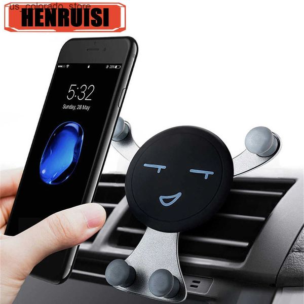 Cell Phone Mounts Holders Support For Car Cell Phone Holder Air Vent Clip Mount For Stand Easy Clip Mount Stand Support For iPhone Samsung H