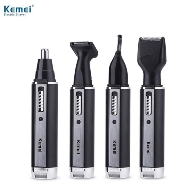 Kemei KM-6630 4in1 electric nose USB rechargeable razor razor mens facial care tools1422440