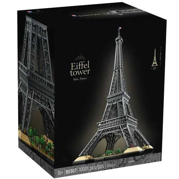 10001 Blocks Eiffel Tower building blocks 1.5M compatible with 10307 high model building blocks Paris birthday childrens gift toys architect