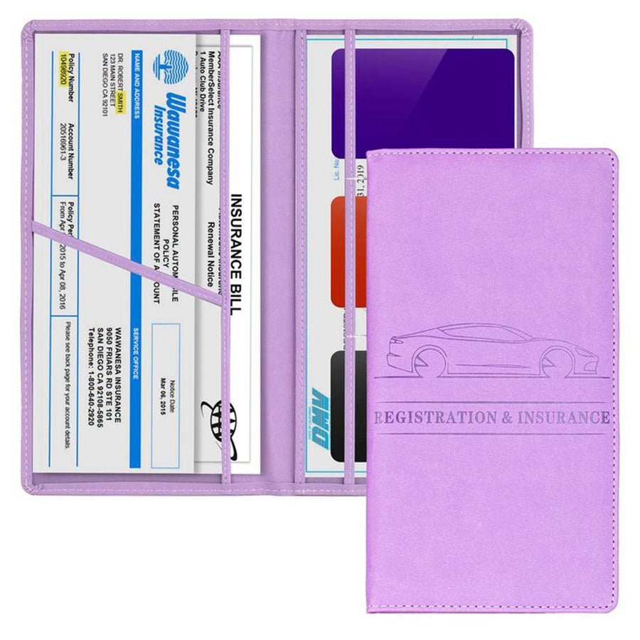 TEMU Car Registration & Insurance Card Holder For Summer, Magnetic Closure Vehicle Glove Box Organizer For Fall, Car Essential Document Wallet, Car