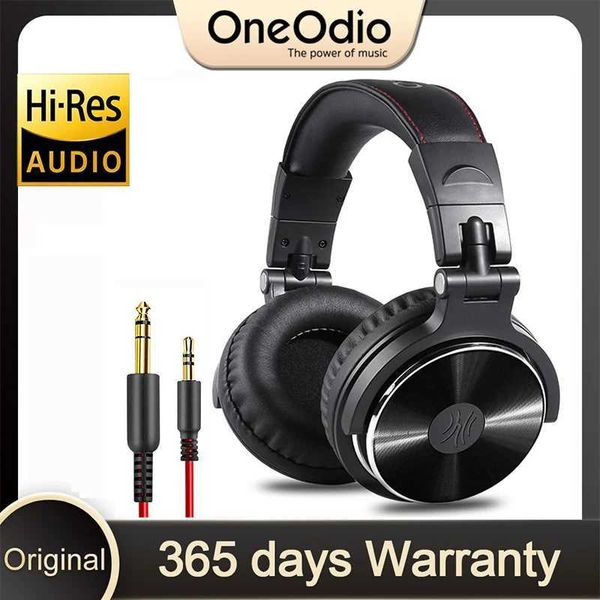 Headset Oneodio Pro 10 Over Ear Headphones Hifi Studio DJ Headphone Wired Monitor Music Earphone With Mic For Phone Computer PC Z241019