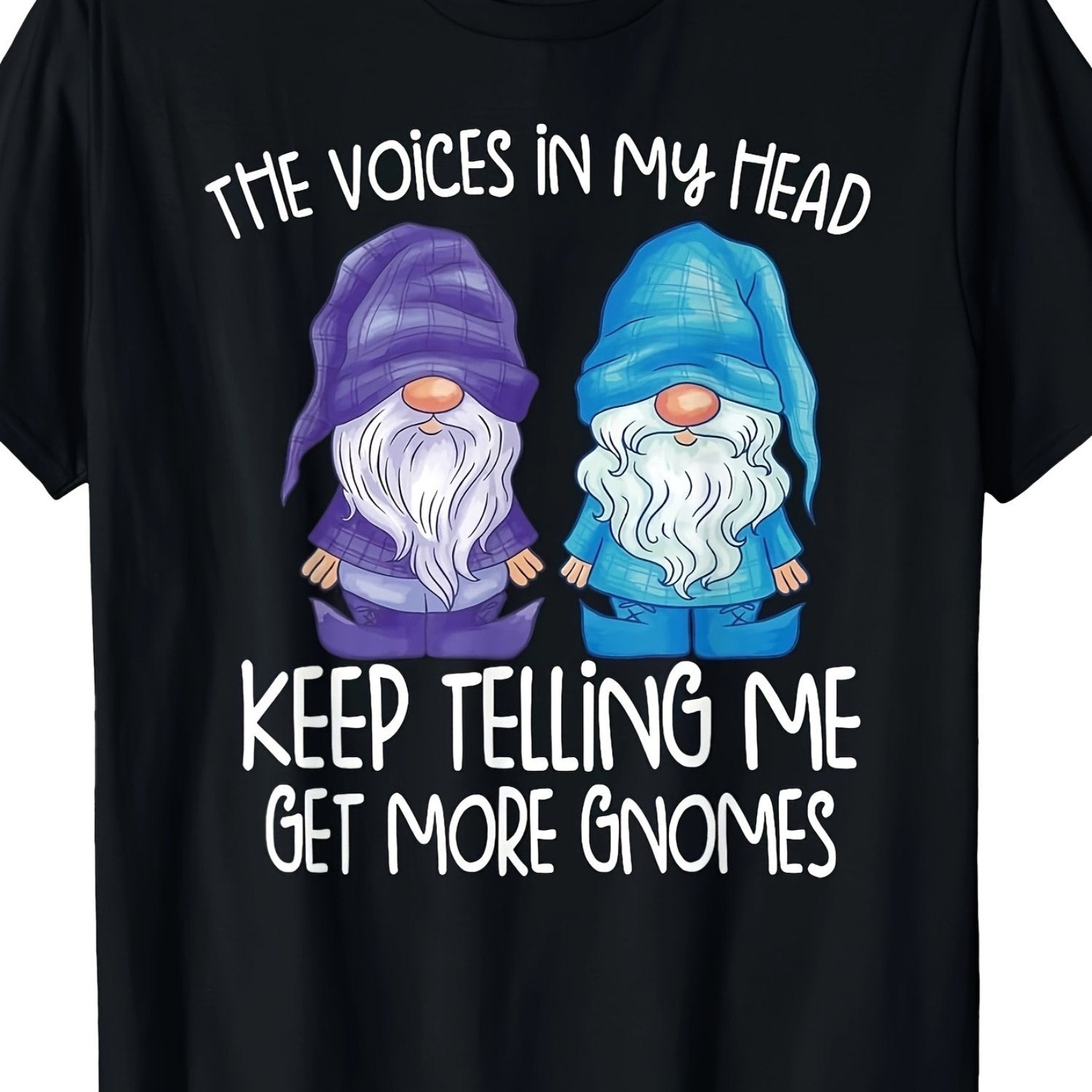TEMU The Little In My Head Keep Me Gnomes T-shirt-100% Cotton 220g