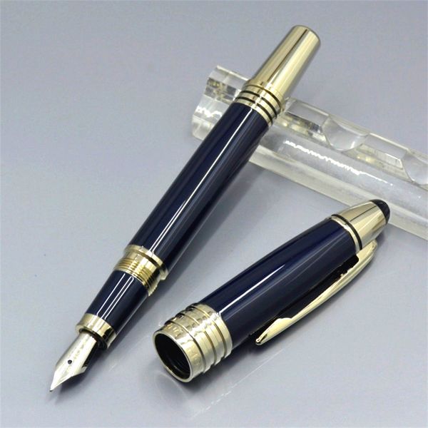 Luxury John F. Kennedy Dark Blue Metal Ballpoint pen Rollerball Fountain pens stationery office school supplies with Serial Number Writing H