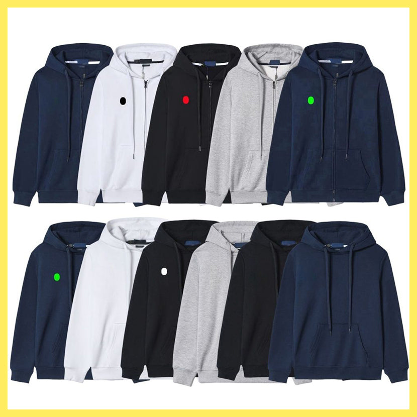 Mens Designer Hoodie Polos womens Sweater Fleece Shirts hoodie Thick Half Zipper High Neck Warm Pullover Slim Knit Knitting Hoody Hooded Sweatshirt