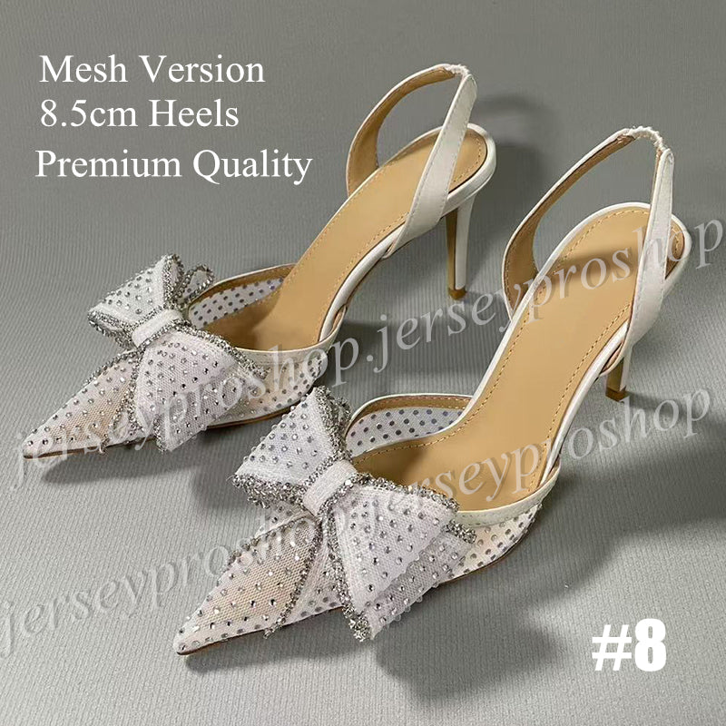 (Premium Version) Women&#039;s Bow Rhinestone Heels Sandals for Women Summer Sandals