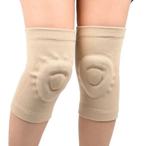 1 Pair Pressure Reducing Kneepads Fitness Dance Skating sports knee pads basketball pressurized cycling silicone thin knee pads Y240918
