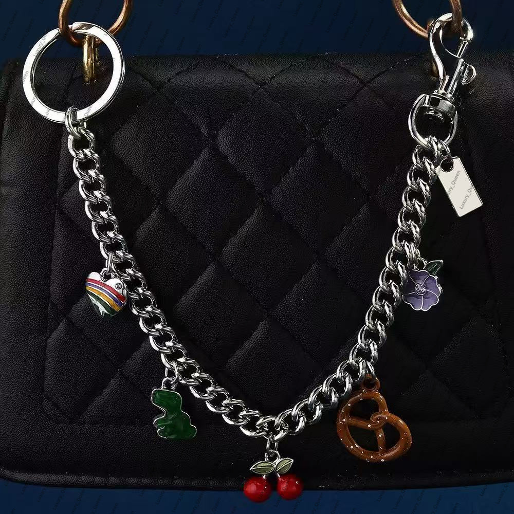 bag charm Dinosaur Cherry pretzel Charm Accessories Designer Womens Bag or Keychain Pendant co ch Cherry Decoration Personalized Womens Wallet chain