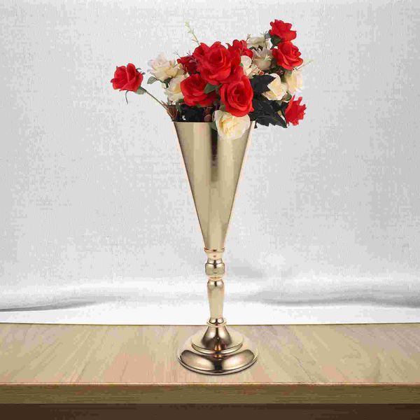 Vases Small Decor Holders Metal Centerpieces Desk Hydroponic Iron Modern Home Decorative Flower Office 230829