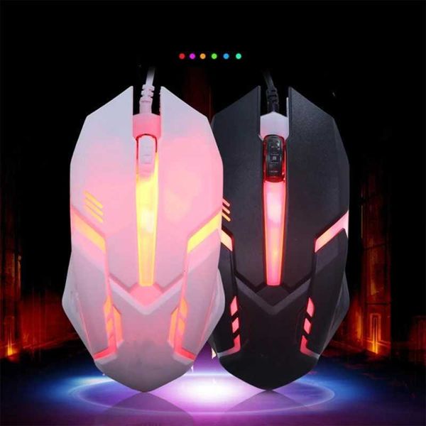 Mice Ergonomic Wired Gaming Mouse Button LED 1000 DPI USB Computer Mouse Gamer Mice S1 Silent Mause With Backlight For PC Laptop H241122