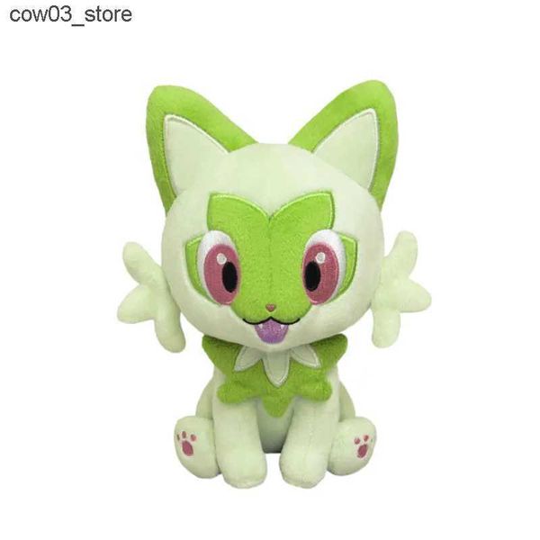 Plush Dolls 2023 New Original SANEI Trading Sprigatito Plush toys Dolls Anime Soft Stuffed Toy Gifts For ChildrenL240910L240910