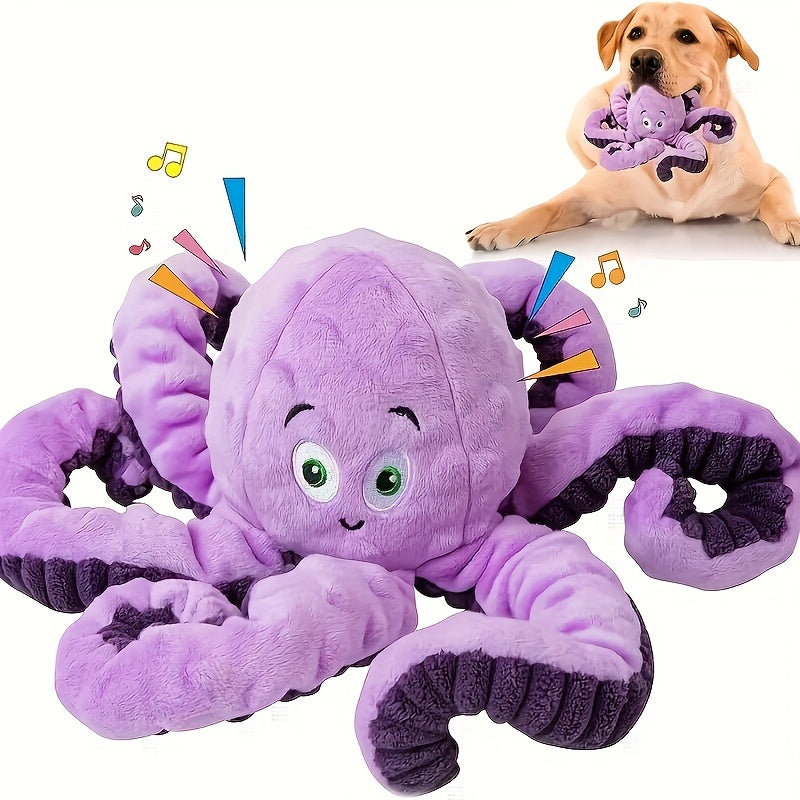 TEMU Dog Toys For Large Breed, Octopus Squeaky Funny Cute Interactive Medium & Small Dog Toys, Stuffed Plush Animals Puppy Toys, Dog Birthday For ,