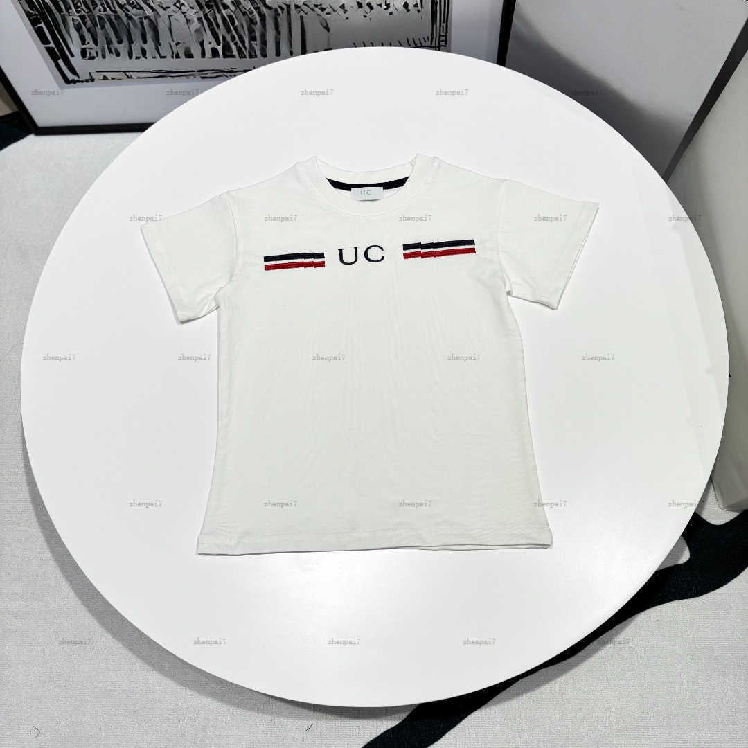 Top one baby T-shirt Black stripe design child tshirt Round neck kids designer clothes boys girls Short Sleeve tees A236X07N055-b