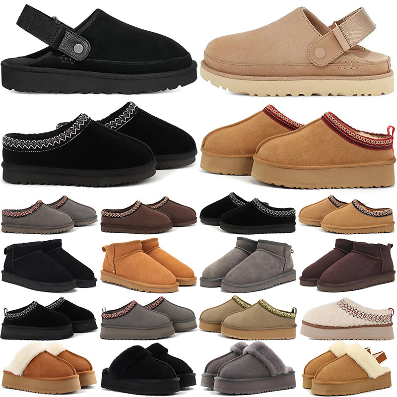 Free Shipping designer tazz slippers fur slides sandals uggslipers womens platform boots ultra mini boot ankle tasman short winter booties tasmansli