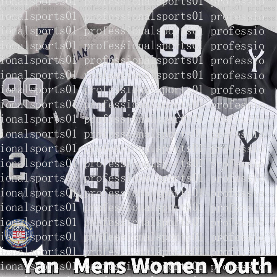NY Yankees Jerseys #99 Aaron Judge Jersey #13 chisholm Jr Jersey #45 Cole #11 Volpe #48 Rizzo city NATIONAL BASEBALLHALLOF FAME 2025 INDUCTION