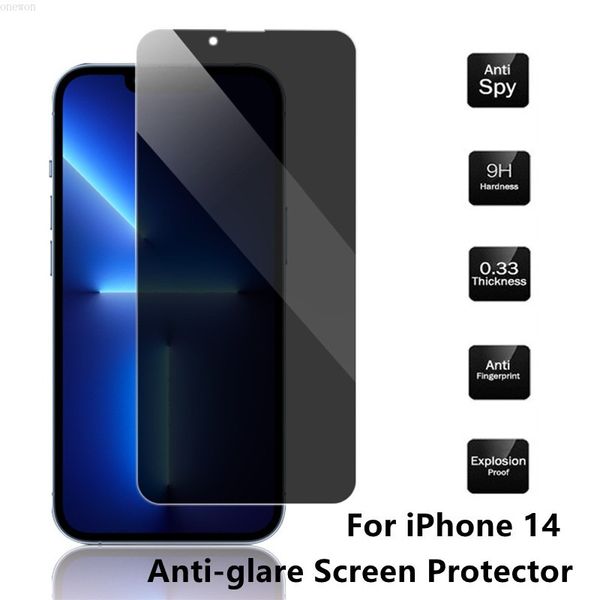 Anti-spy Screen Protector For iPhone 15 14 13 12 Pro Max Mini X XR XS MAX 6 8 7 Plus Full Privacy Glass