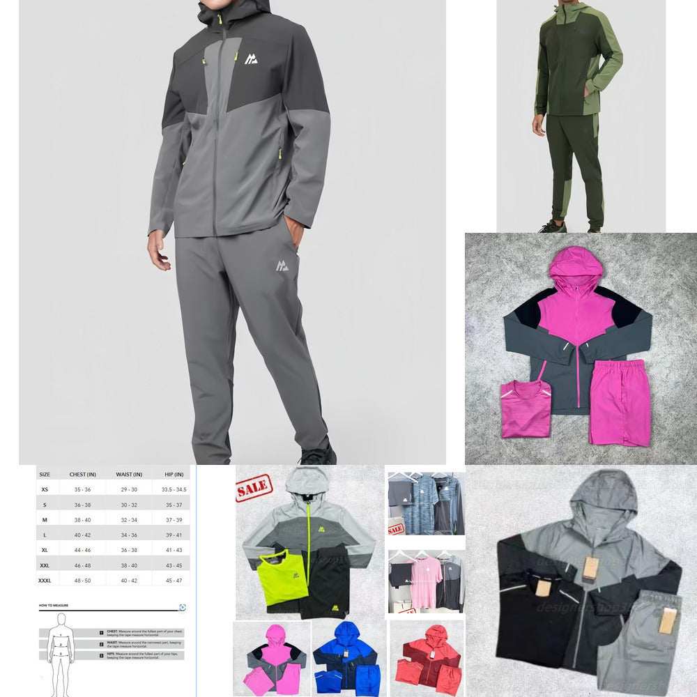 2025 New monterrain tracksuit Breathable sweat-wicking Latest model tech 3 piece set designer montirexs Tracksuit sports fiess jogging suits