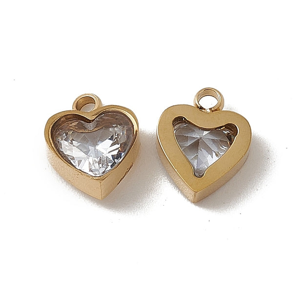 Charms de acero inoxidable 201 con revestimiento al vacío de PVD