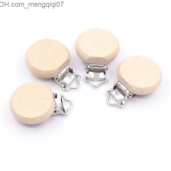 Pacifier Holders Clips# 5-piece wooden baby pacifier bracket metal clip beech baby pacifier clip chain accessories without bisphenol A woode
