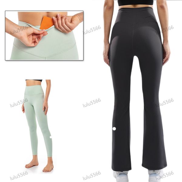 High quality Yoga high waisted hip lifting sports designer tight pants fiess flared leggings gym workout clothes women
