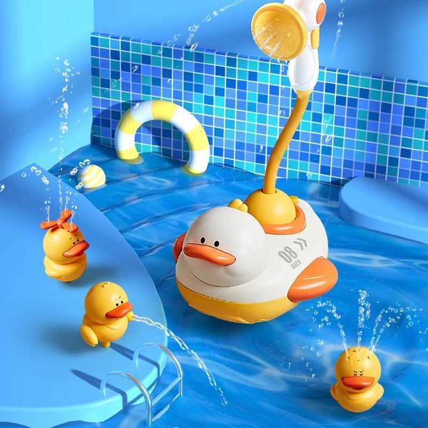 Baby Bath Toys Baby cartoon duck shower classic shower toy animal sprint bathroom swimming shower childrens educational toy CL250113