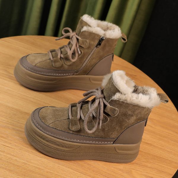 Fashionable women&#039;s snow boots full of personality showcasing unique charm