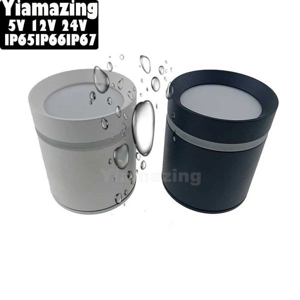 IP65 Macarone12V 24V Outdoor Waterproof Surface Mounted LED Downlight Dimmable IP65 IP67 5W 7W 9W 12W Porch Wall Spot Light Y240822