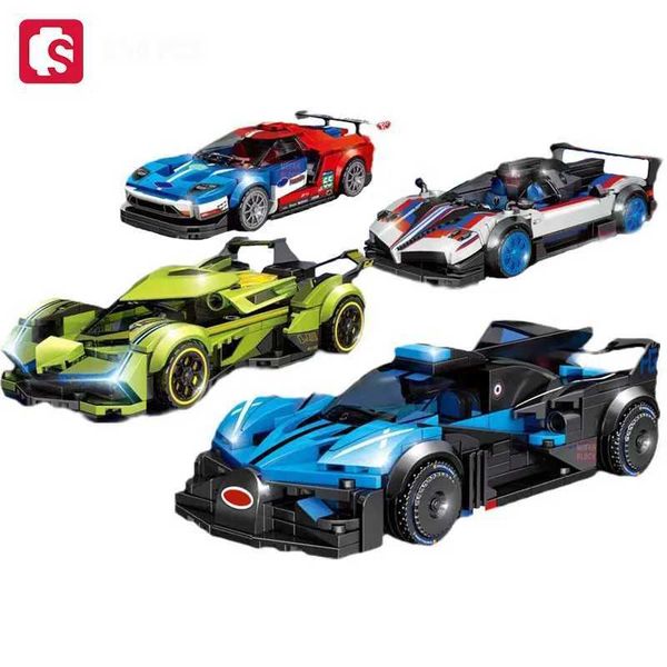 Sembo Famous Car Series Sports Sports Assemblage Blocks Blocks Kits Racing VEÍCULO MODELO DE VERIFICAÇÕES TRADOS CRIANÇAS PARA GROBOTOS DO M