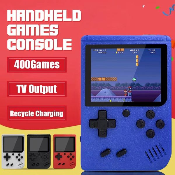 400-in-1 Handheld Video Game Console Retro 8-bit Design - 400 Classic Games, 2 Player Support, AV Output (Cable Included) dh910320090