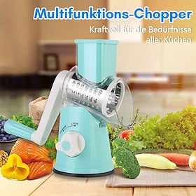 Multi-Functional Vegetable Cutter, Twister, Vegetable Cutter, Shredded And Sliced Hand-Cranked Kitchen Gadgets