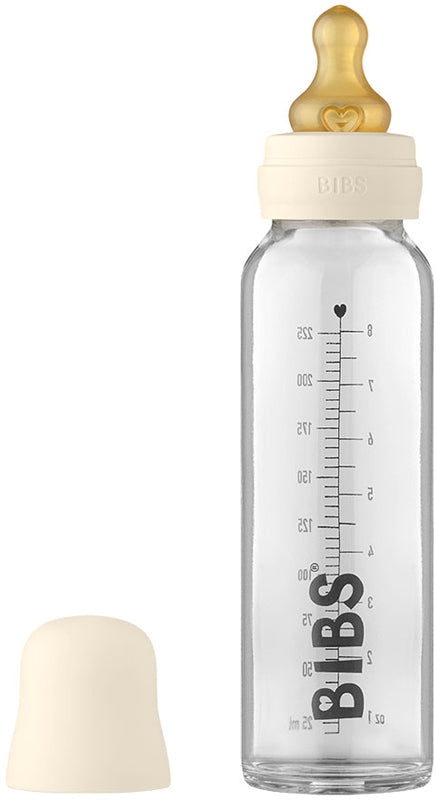 Bibs Babyglasflaske 225 Ml Ivory Babyflaske 225 Ml