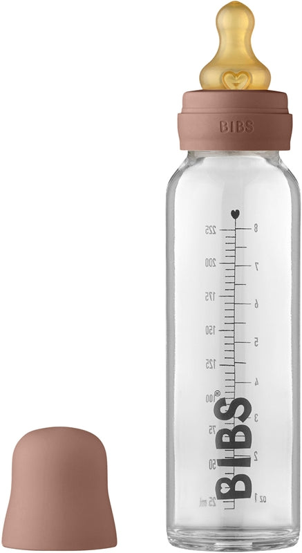 BIBS Babyglassflaske 225ml Woodchuck babyflaske 225ml