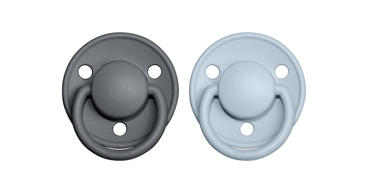 Bibs De Lux One Size Suttejern - Babyblå 2 stk