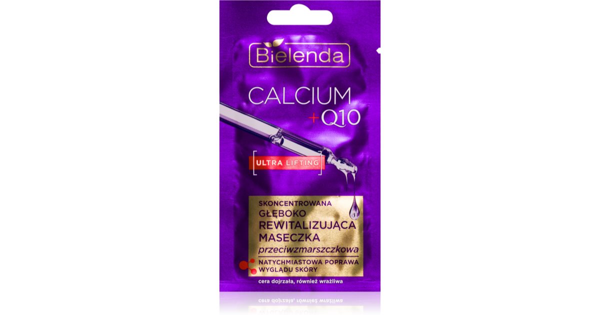 Bielenda Calcium + Q10 concentrated anti-wrinkle face mask 8 g